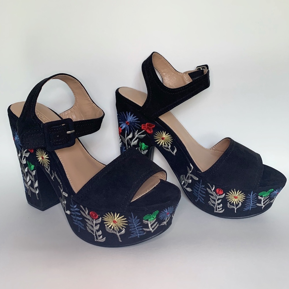 Yoki ‘Selena’ Platform Block Heels (New)